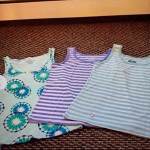 Lot Of 3 Women’s Tank Top 2-Size Small  1 large but fits like small Like New